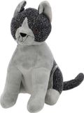 Best for Boots Deurstopper - Kat/poes - 1,5 kilo - wit/grijs - polyester