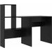 Bureau Table De Travail Table D'Écriture Chêne Noir 131,5 X 50 X 106,5 Cm Bois D'Ingénierie