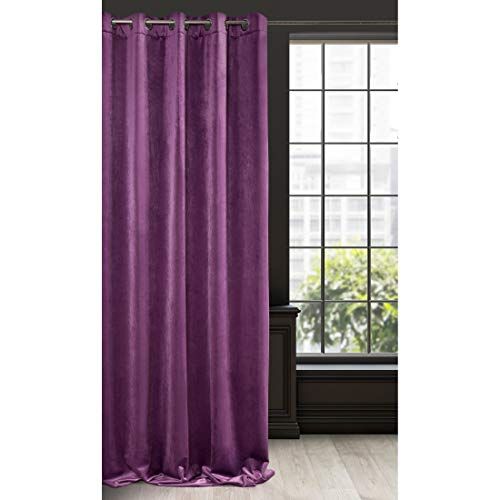 Eurofirany Ria Gordijn Velvet Donker Paars Fluweel 140x250cm