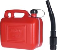 Merkloos / Sans marque Interbosch B.V. Jerrycan voor brandstof - 5 liter - rood - met schenktuit - voor diesel / benzine