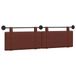 vidaXL Hangend hoofdbord Glanzend Bruin Antiek PU