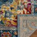 Safavieh Madison Collection Groenblauw en Fuschia Laagpolig Tapijt voor Woonkamer, Eetkamer, Slaapkamer, 155 x 155 cm
