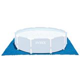 Intex 28048 Grondzeil Voor Zwembad, Ø 472cm Rond Grijs