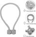 Sans marque Rideau Hold / embrasses pour rideaux - embrasse rideau - Rideaux Plissés Support Set 4