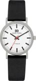 Danish Design Rhine Horloge Dames Zwart Leer Analoog Quartz 30mm