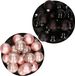 Decoris Kerstversiering kunststof kerstballen kleuren mix zwart/ lichtroze 4 en 6 cm pakket van 80x stuks