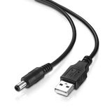 conecto Holle stekker adapter laagspanning oplaadkabel 2,5 mm USB A 60 cm