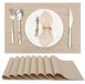 Solidchoice - Set de 8 sets de table tissés - Antidérapant et résistant à la chaleur - 30 x 43,5 cm