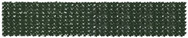 vidaXL Balkonscherm met bladeren Donkergroen 400 x 75 cm