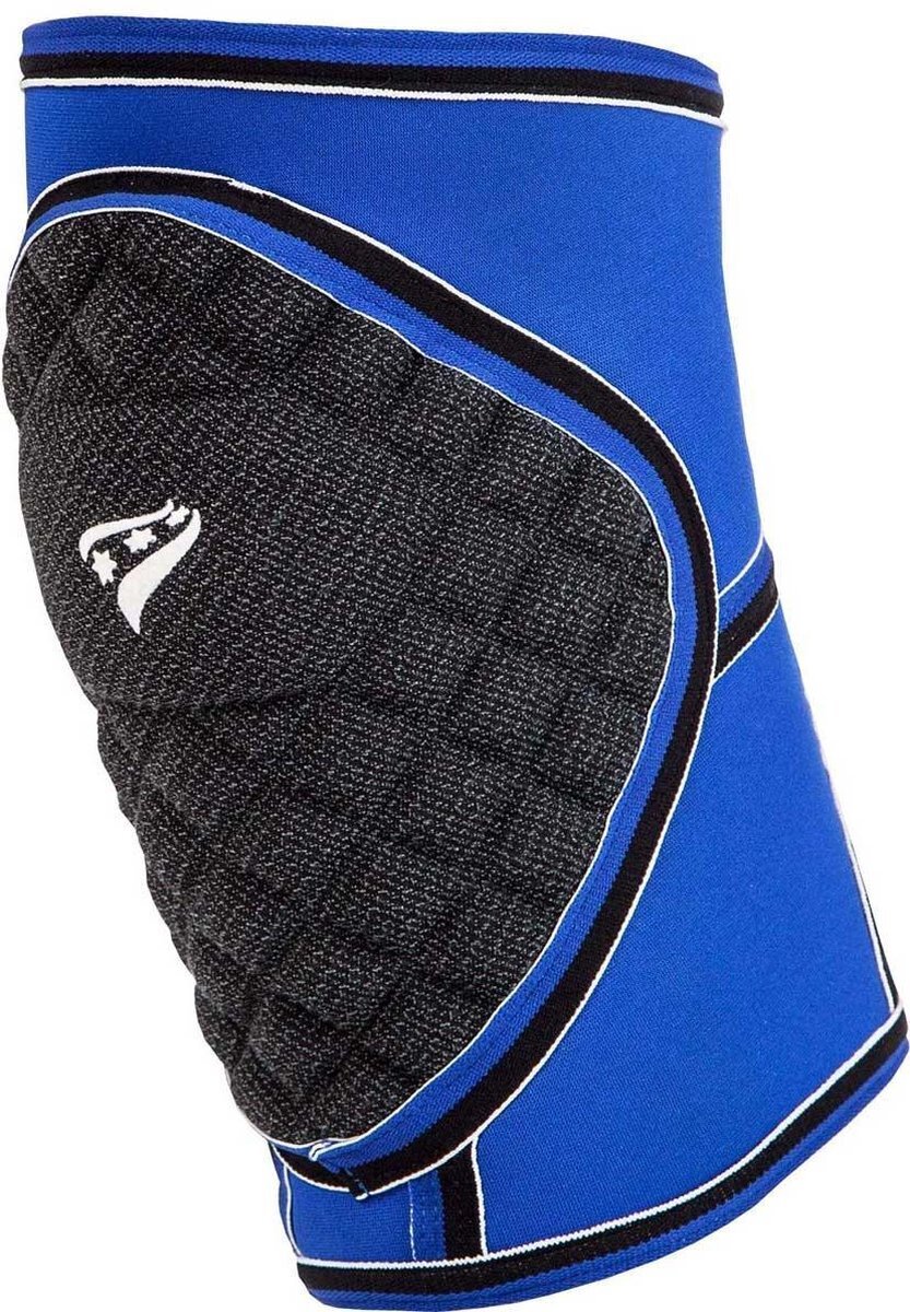 rucanor kniebandage Protecto blauw/zwart