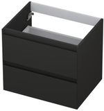 INK - Onderkast 2 Laden Greeploos Gelakt - 600x450x520 Mm - Mat Antraciet