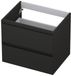 INK - Onderkast 2 Laden Greeploos Gelakt - 600x450x520 Mm - Mat Antraciet