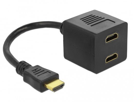 Delock Adapter HDMI male to 2 x HDMI female