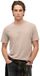 Superdry Micro Logo T-shirt Relaxed Fit Heren Deep Beige Slub Katoen XXXL