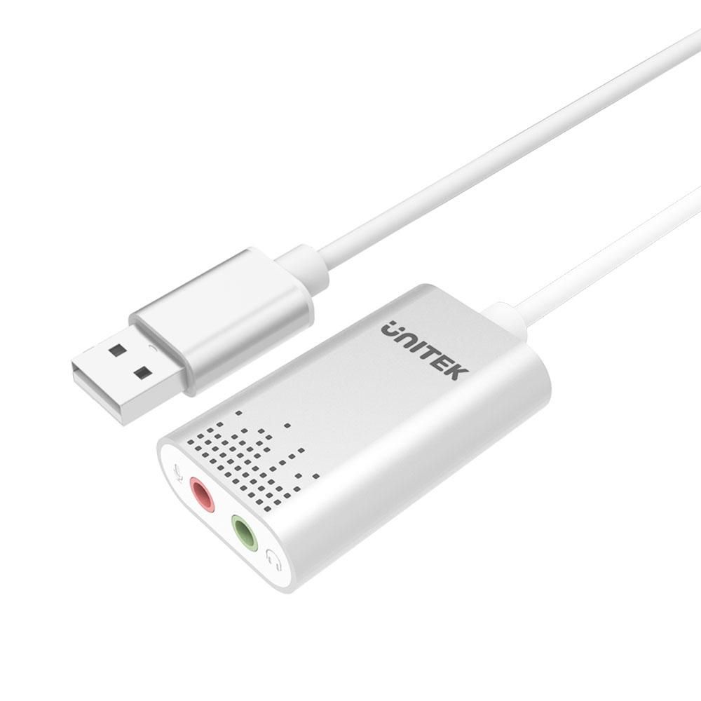 UNITEK Y-247A audio-omzetter Zilver