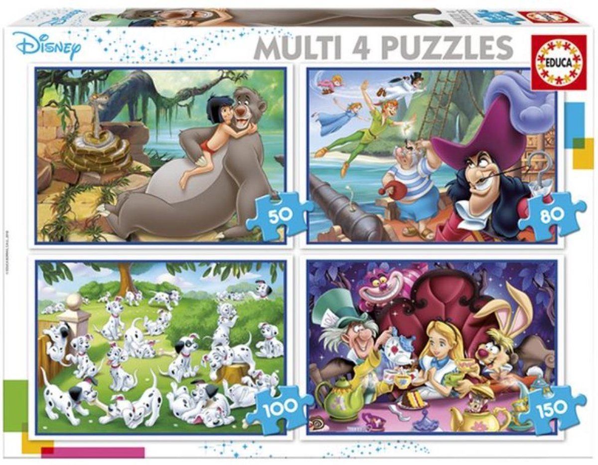 Educa - Disney 4-in-1 multi-puzzel - 8412668181052