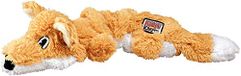 KONG Scrunch Knots Fox – binnenste geknoopte touwen en minimale vulling voor minder rommel – voor kleine en middelgrote honden