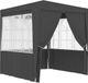 Maison Exclusive - Tente de réception professionnelle avec parois latérales, 2x2 mètres, anthracite