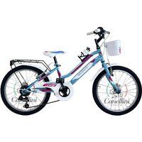 Canellini Meisjesfiets MTB LINCY 20 6V - Blauw/Fuchsia