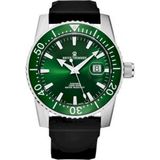 Revue Thommen 17030.2534 Heren Polshorloge Automatisch Groen Rubber Zwart Staal
