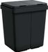 Syfax Dubbele vuilnisbak 2x25 L antracietkleurig