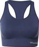 Hummel Seamless Sports Top Bra Dames - Marine | Maat: M