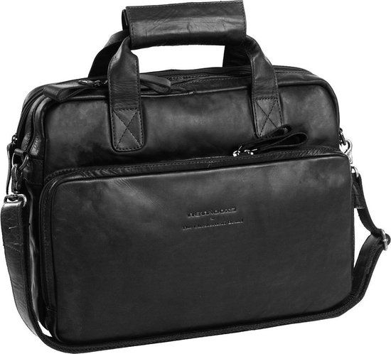 The Chesterfield Brand Leren Fietstas Zwart Geneva - 17L - Leer