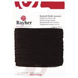 RAYHER HOBBY Rayher 5169105 katoenen koord, gewaxt, 1 mm, SB-kaart 20 m, d.bruin