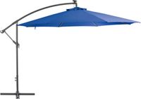VidaXL Zweefparasol met aluminium paal 350 cm blauw