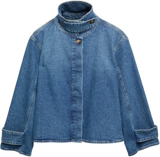 comma s.Oliver comma Indoor-Jacke Vrouwen Blauw Katoen Regular Fit Lange Mouw Effen Blazer/Colbert