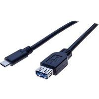 exertis Connect - USB-kabel - 24 pin USB-C (M) naar USB type A (V) - USB 3.2 Gen 1 - 50 cm - zwart