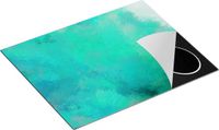 Chefcare Inductie Beschermer Abstracte Kunsten - Licht Groen Structuur - 65x55 cm