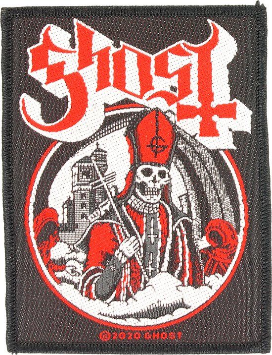 GHOST Secular Haze Unisex Patch - zwart/wit/rood - Standard