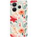 Xiaomi Redmi Note 14 5G Flower wall bedrukt siliconen hoesje