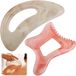 oCreon Gua Sha Steenset, 2 stuks Gua Sha massageapparaat voor lichaam van hars, groot Guasha Scraping Tool & fascia-schraper, lymfedrainage massageapparaat