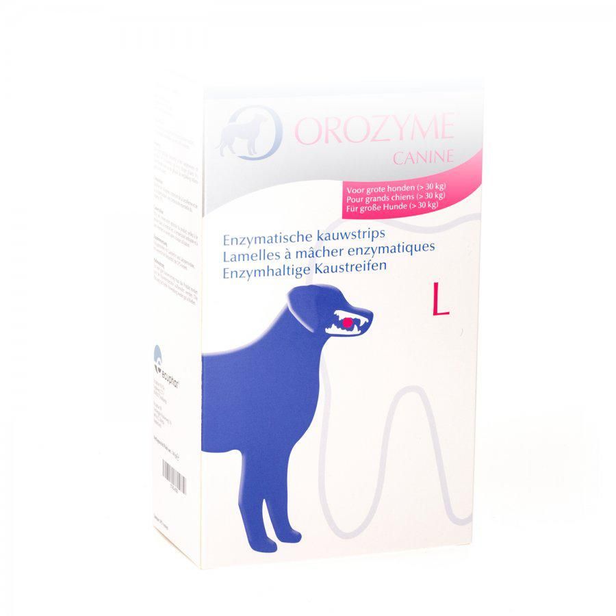 Orozyme hond >30kg Kauwstrips 142g