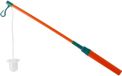 Merkloos Lampionstokje - met LED lichtje - incl. batterijen - 40 cm - oranje
