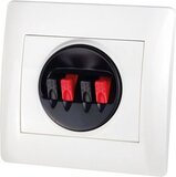 Dynavox Klipfix Luispreker wandplaat - 80x85mm - Wit