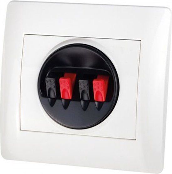 Dynavox Klipfix Luispreker wandplaat - 80x85mm - Wit