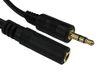 RS PRO Aux-kabel, stereo-jack, 3,5 mm/stereo-jack, 3,5 mm stekker stekker L. 2m zwart