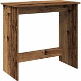 vidaXL Bureau 80x40x75 cm Bewerkt Hout Oud Houtkleurig
