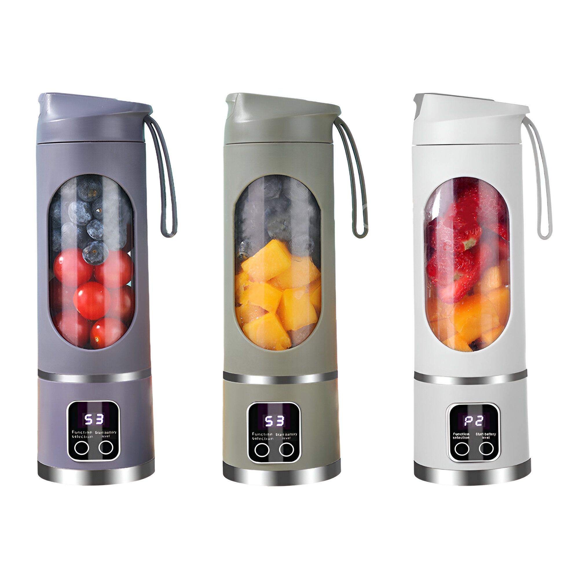 other Draagbare USB-blender Oplaadbaar 450 ml 10 smoothiebladen Compacte reissmoothieblender voor thuiskantoor Outdoor Gym