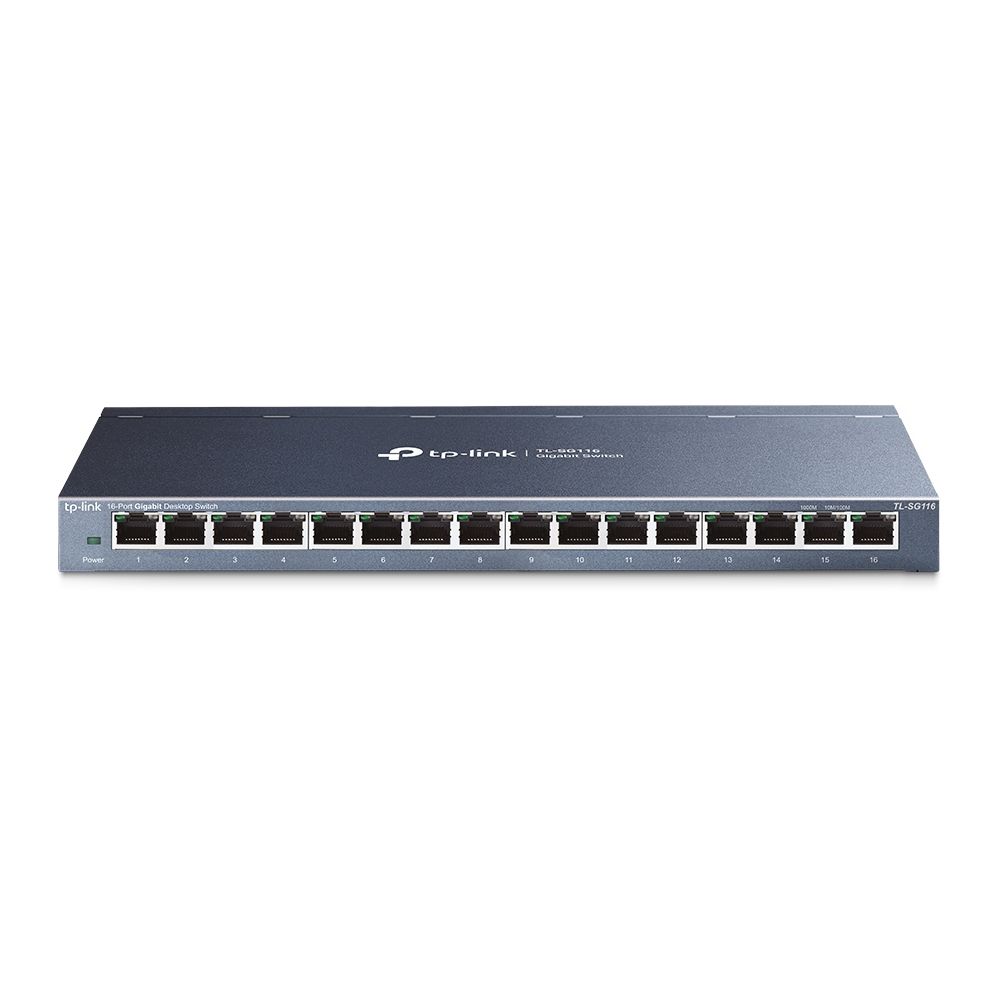 TP-Link TL-SG116 - 16-Port Gigabit Ethernet Switch - Unmanaged - Black
