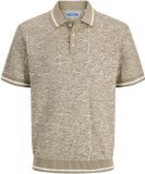JACK&JONES JPRBLUZACK STRUCTURE KNIT POLO SS LN Heren Polo's XS Mermaid