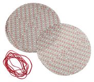 Dr. Oetker 3220 Placemats en elastieken bruin/wit/rood, 16 x 16 x 0,1 cm, 8 stuks