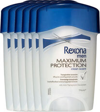 Rexona Deodorant Stick Men Maximum Protection Clean Scent Voordeelverpakking 6x45ml