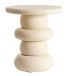 Light & Living Side table Azalas - Wit - Ø40cm - Modern