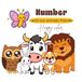 Number With Our Animal Friends Coloring Book: Happy Color with Our Animal Friends – Fun Toddler & Preschool Animals Coloring Pages