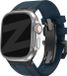 Bandz Siliconen band 'Luxe Liquid' - Blauw/zwart