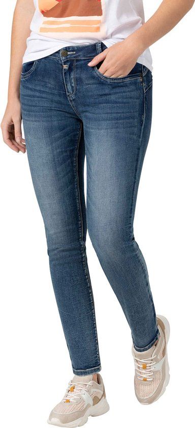 TIMEZONE Dames Jeans Tight Sanya Skinny Fit - Skylight Blue Wash - 33W / 28L